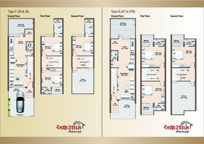 Image of 2250 Sq.ft 3 BHK Duplex for sale in Narnarayan Akshardham Homes, Vastral, Ahmedabad for Rs. 11100000