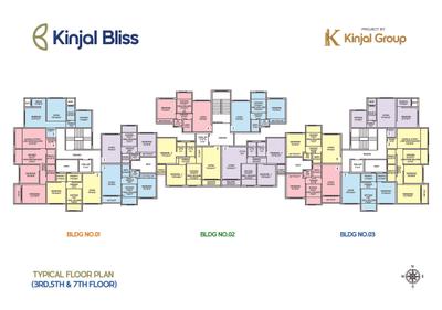 Image of 650 Sq.ft 1 BHK Apartment / Flat for sale in Kinjal Bliss, Boisar, Mumbai for Rs. 2340000