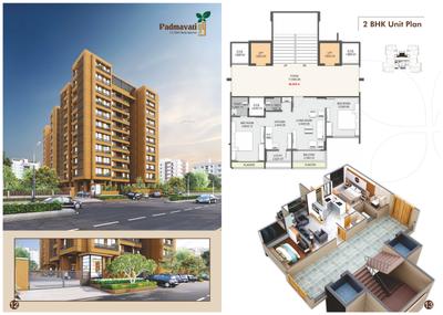 Image of 1700 Sq.ft 3 BHK Apartment / Flat for sale in Padmavati99, Bopal, Ahmedabad for Rs. 12500000