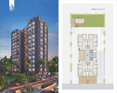 Image of 1485 Sq.ft 3 BHK Apartment / Flat for sale in Swastik Heights, Zundal, Ahmedabad for Rs. 6600000
