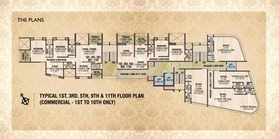 Image of 1680 Sq.ft 3 BHK Apartment / Flat for sale in Haware Grand Heritage, Wakad, Pune for Rs. 9050000