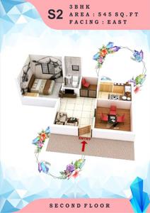 Image of 1069 Sq.ft 3 BHK Apartment / Flat for sale in AK Crystal, Anakaputhur, Chennai for Rs. 5700000