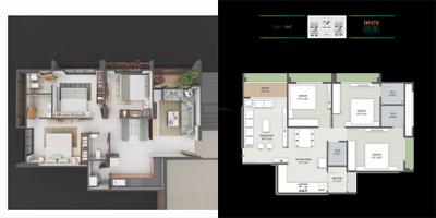 Image of 1440 Sq.ft 3 BHK Apartment / Flat for sale in Swastik Greens, Bopal, Ahmedabad for Rs. 8700000