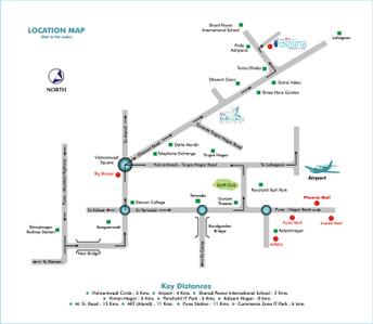 Image of 750 Sq.ft 2 BHK Apartment / Flat for sale in Gini Bellina Phase 3, Lohegaon, Pune for Rs. 5100000
