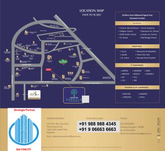 Image of 1107 Sq.ft 2 BHK Apartment / Flat for sale in Endeavour Emerald, Electronic City, Bengaluru for Rs. 5900000
