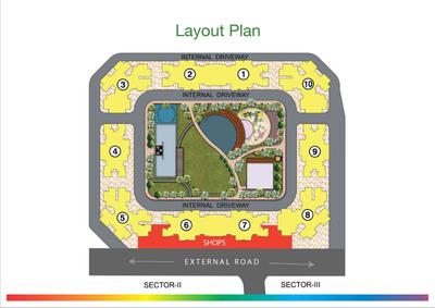 Image of 930 Sq.ft 2 BHK Apartment / Flat for sale in Raunak City Sector VI F2, Kalyan West, Kalyan for Rs. 5800000