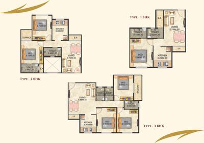 Image of 640 Sq.ft 1 BHK Apartment / Flat for sale in Swanand Bliss Phase 1, Ambernath East, Ambernath for Rs. 2700000