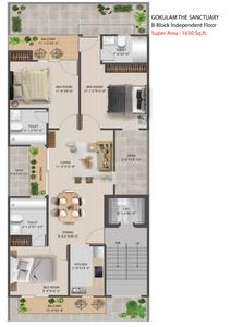 Image of 1600 Sq.ft 3 BHK Builder Floor for sale in Gokulam The Sanctuary, Sector 7, Sohna for Rs. 11500000