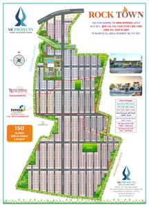 Image of 150 Sq.ft Residential Plot / Land for sale in SR Rock Town Phase 1, Abdullapurmet, Hyderabad for Rs. 2850000