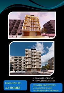 Image of 630 Sq.ft 1 BHK Apartment / Flat for sale in A S Homes Apartment, Sector 73, Noida for Rs. 2575000