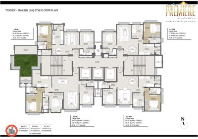 Image of 1700 Sq.ft 3 BHK Apartment / Flat for sale in Hubtown The Premiere Residences Tower 2, Andheri West, Mumbai for Rs. 55000000