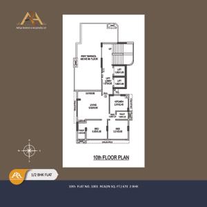 Image of 931 Sq.ft 2 BHK Apartment / Flat for sale in Aditya Paradiso, Andheri West, Mumbai for Rs. 19600000