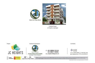 Image of 1118 Sq.ft 2 BHK Apartment / Flat for sale in JC Heights, Doddabommasandra, Bengaluru for Rs. 8200000