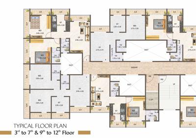 Image of 675 Sq.ft 1 BHK Apartment / Flat for sale in Rkr Precious Imperial Phase 1, Ambernath East, Ambernath for Rs. 2575000