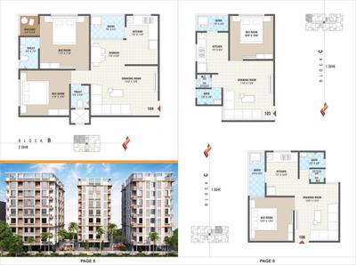 Image of 1134 Sq.ft 2 BHK Apartment / Flat for sale in R D Sai Sharnam And Sai Platinum, Nikol, Ahmedabad for Rs. 4200000