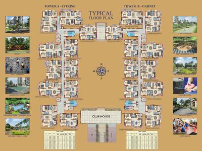Image of 1130 Sq.ft 2 BHK Apartment / Flat for sale in Candeur Sunshine, Kodigehalli, Bengaluru for Rs. 12500000