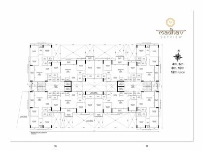 Image of 2313 Sq.ft 3 BHK Apartment / Flat for sale in Madhav Skyview, Raysan, Gandhinagar for Rs. 10300000