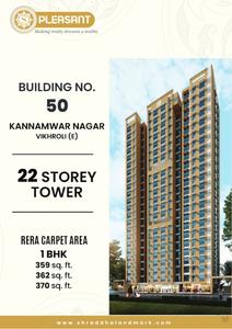 Image of 550 Sq.ft 1 BHK Apartment / Flat for sale in Shraddha Pleasant, Vikhroli East, Mumbai for Rs. 8700000
