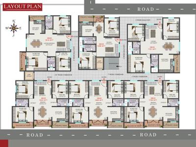 Image of 1701 Sq.ft 3 BHK Apartment / Flat for sale in R Mountrose Apartment, JP Nagar, Bengaluru for Rs. 17000000