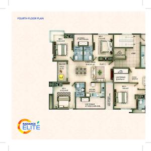 Image of 3800 Sq.ft 4 BHK Apartment / Flat for sale in Radiance Elite, Alwarpet, Chennai for Rs. 87500000