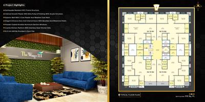 Image of 1550 Sq.ft 3 BHK Apartment / Flat for sale in Brahma The Wingz III, Gotri, Vadodara for Rs. 8300000