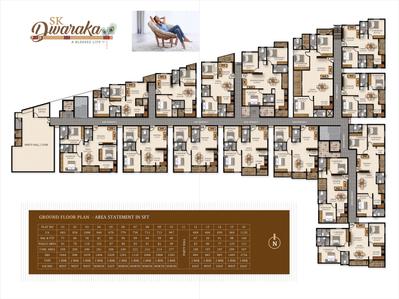 Image of 1400 Sq.ft 3 BHK Apartment / Flat for sale in S K Dwaraka, Horamavu, Bengaluru for Rs. 12850000