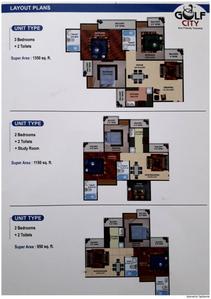 Image of 980 Sq.ft 2.5 BHK Apartment / Flat for sale in Gardenia Golf City Phase 4, Sector 75, Noida for Rs. 8200005
