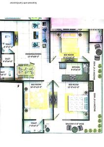 Image of 1290 Sq.ft 3 BHK Apartment / Flat for sale in Mahadev Shivakshi Homes, Govindpuram, Ghaziabad for Rs. 4288552