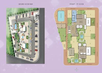 Image of 1060 Sq.ft 2 BHK Apartment / Flat for sale in Kamdhenu Aura, Taloja, Navi Mumbai for Rs. 7300000