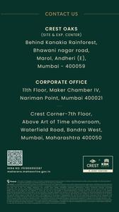 Image of 1023 Sq.ft 2 BHK Apartment / Flat for sale in Crest Oaks, Andheri East, Mumbai for Rs. 22400000