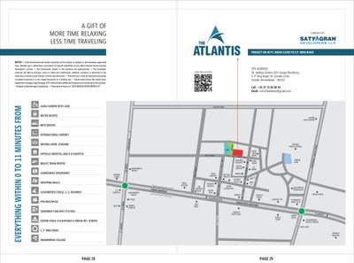 Image of 871 Sq.ft 3 BHK Apartment / Flat for sale in Satyagrah The Atlantis, Zundal, Ahmedabad for Rs. 6900000
