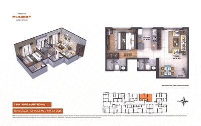 Image of 550 Sq.ft 2 BHK Apartment / Flat for sale in Puneet Shivalaya, Vikhroli East, Mumbai for Rs. 12300000