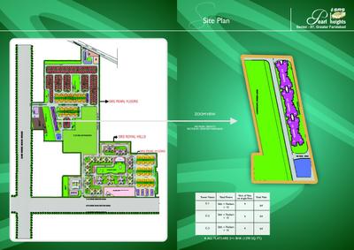 Image of 1265 Sq.ft 2.5 BHK Apartment / Flat for sale in SRS Pearl Heights, Sector 87, Faridabad for Rs. 8000000