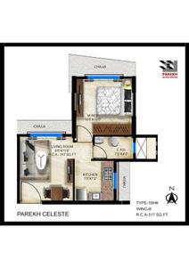 Image of 800 Sq.ft 2 BHK Apartment / Flat for sale in Yash Parekh Celeste, Goregaon West, Mumbai for Rs. 24000000