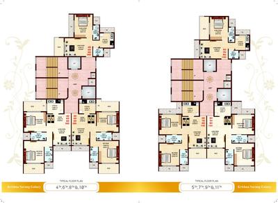 Image of 1150 Sq.ft 2 BHK Apartment / Flat for sale in Krishna Sarang Galaxy, Ulwe, Navi Mumbai for Rs. 11000000