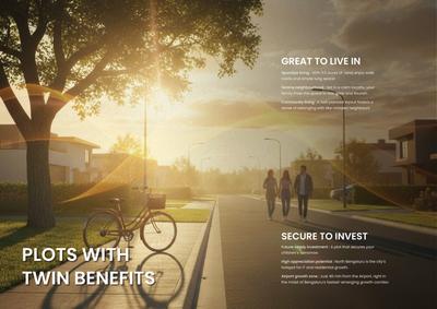 Image of 1200 Sq.ft Residential Plot / Land for sale in KNS Aura, Rampura, Bengaluru for Rs. 8000000