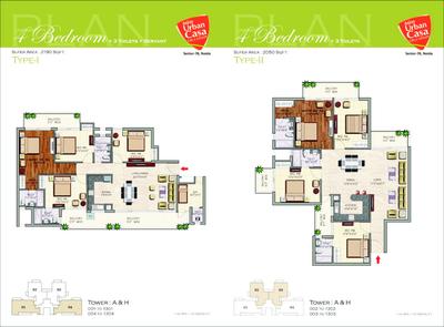 Image of 1300 Sq.ft 3 BHK Apartment / Flat for sale in Aditya Urban Casa, Sector 78, Noida for Rs. 16200000