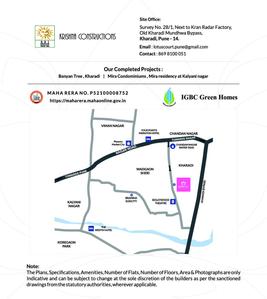Image of 900 Sq.ft 3 BHK Apartment / Flat for sale in Krishna Lotus Court, Kharadi, Pune for Rs. 12000000