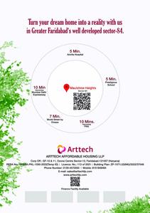 Image of 1045 Sq.ft 2.5 BHK Apartment / Flat for sale in Arttech Maulshree Heights, Sector 84, Faridabad for Rs. 10000000