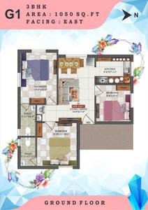 Image of 1069 Sq.ft 3 BHK Apartment / Flat for sale in AK Crystal, Anakaputhur, Chennai for Rs. 5700000
