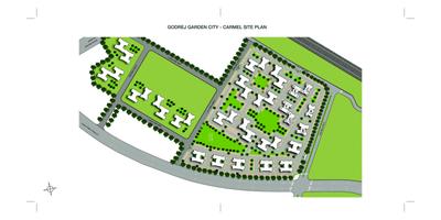Image of 1550 Sq.ft 3 BHK Apartment / Flat for sale in Godrej Carmel, Jagatpur, Ahmedabad for Rs. 7300000