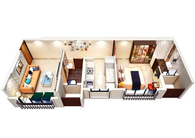 Image of 1000 Sq.ft 2 BHK Apartment / Flat for sale in Charkop 1 Abhilasha CHSL, Kandivali West, Mumbai for Rs. 12500000