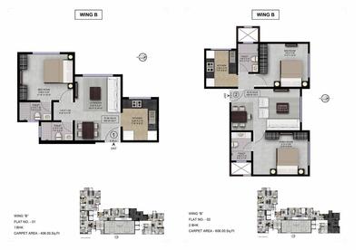 Image of 1495 Sq.ft 3 BHK Apartment / Flat for sale in Lalani Grandeur, Malad East, Mumbai for Rs. 27500000