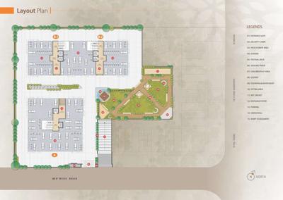 Image of 1180 Sq.ft 2 BHK Apartment / Flat for sale in Sundaram Residency, Palanpur, Surat for Rs. 4600000