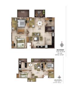 Image of 1222 Sq.ft 2 BHK Apartment / Flat for sale in Laasya Pride, Chikkathoguru Village, Bengaluru for Rs. 9600000