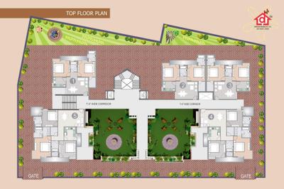 Image of 1631 Sq.ft 3 BHK Apartment / Flat for sale in Deeksha Signature, Tajganj, Agra for Rs. 6000000