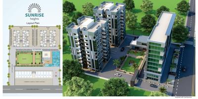 Image of 1510 Sq.ft 3 BHK Apartment / Flat for sale in Sunrise Heights, Atladara, Vadodara for Rs. 4700000