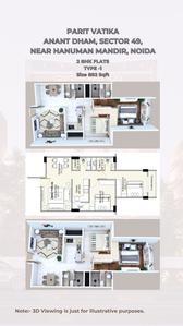 Image of 1250 Sq.ft 3 BHK Apartment / Flat for sale in Parit Vatika, Sector 49, Noida for Rs. 6500000