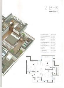 Image of 713 Sq.ft 2 BHK Apartment / Flat for sale in Ananat Anant Bhoomi, Mavdi, Rajkot for Rs. 6100000
