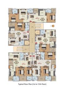 Image of 1200 Sq.ft 2 BHK Apartment / Flat for sale in Elegant Heights, Hanuman Nagar, Jaipur for Rs. 7000000